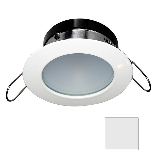 I2Systems i2Systems Apeiron A1110Z, 4.5W Spring Mount Light, Round, Cool White, White Finish A1110Z-31AAH